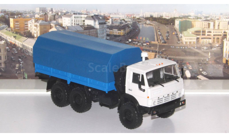 КАМАЗ-4310  с тентом  ПАО КАМАЗ, масштабная модель, scale43