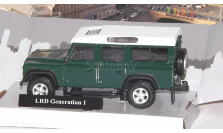 LAND ROVER Defender Generation 1, dark green     Cararama (Hongwell), масштабная модель, scale43