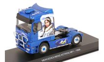MERCEDES BENZ Actros 1851 Mp1 Tractor Truck 2-assi (1998) - Eskimo Arctic Airbrush, Blue  Altaya, масштабная модель, scale43, Mercedes-Benz