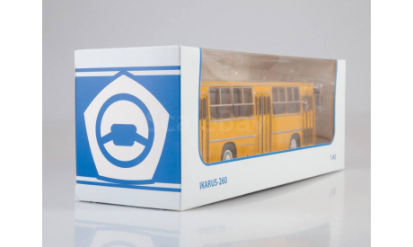 Икарус-260 (жёлтый)  Икарус  СОВА, масштабная модель, Советский Автобус, Ikarus, scale43