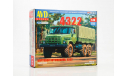 Сборная модель УРАЛ-4322 бортовой с тентом   AVD Models KIT, масштабная модель, scale43