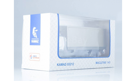 КАМАЗ-53212 бортовой с тентом  ПАО КАМАЗ, масштабная модель, scale43