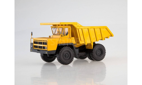 Карьерный самосвал БЕЛАЗ-7522 поздний, жёлтый, масштабная модель, 1:43, 1/43