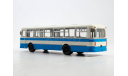 ЛИАЗ-677М (бело-синий)  СОВА, масштабная модель, Советский Автобус, scale43