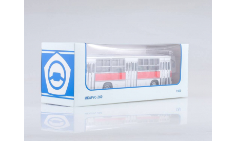 Ikarus-260 городской (красно-белый) ИКАРУС  СОВА, масштабная модель, 1:43, 1/43, Советский Автобус