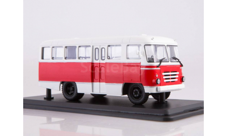 Автобус  КАГ-3 (бело-красный)  ModelPro, масштабная модель, scale43