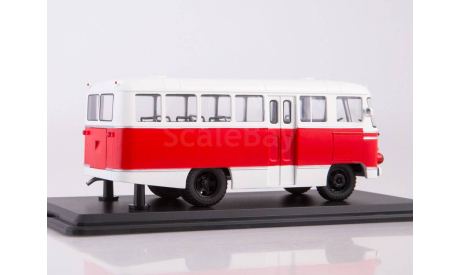 Автобус  КАГ-3 (бело-красный)  ModelPro, масштабная модель, scale43