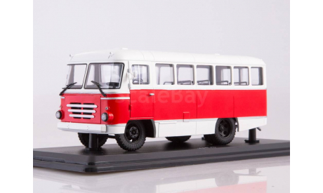 Автобус  КАГ-3 (бело-красный)  ModelPro, масштабная модель, scale43
