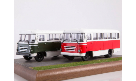 Автобус  КАГ-3 (бело-красный)  ModelPro, масштабная модель, scale43
