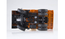 Карьерный самосвал БЕЛАЗ-540А (решётка с 5 поперечинами), оранжевый, масштабная модель, 1:43, 1/43