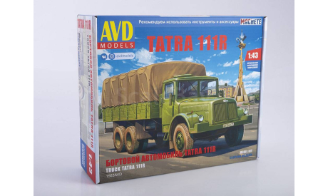 Сборная модель  Tatra-111R бортовой (с тентом)    AVD Models KIT, масштабная модель, scale43