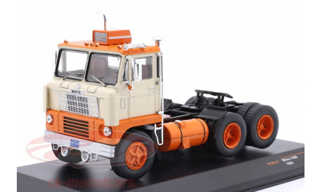 WHITE 7400 Tractor Truck 2-assi (1960), orange / creme  IXO, масштабная модель, scale43