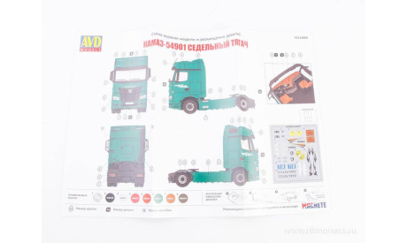 Сборная модель   KAMAZ-54901   AVD Models KIT, масштабная модель, 1:43, 1/43, КамАЗ