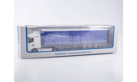 КАМАЗ-54901 с полуприцепом НЕФАЗ-93341  ПАО КАМАЗ, масштабная модель, scale43