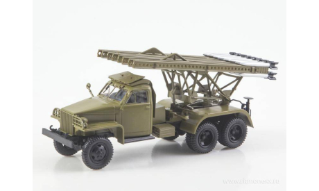 Легендарные грузовики СССР №112, БМ-13Н ’Катюша’ (Studebaker US6)   MODIMIO, масштабная модель, scale43