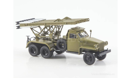 Легендарные грузовики СССР №112, БМ-13Н ’Катюша’ (Studebaker US6)   MODIMIO, масштабная модель, scale43
