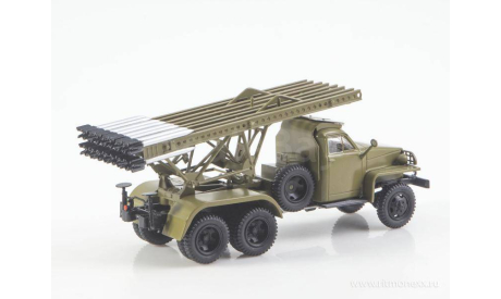 Легендарные грузовики СССР №112, БМ-13Н ’Катюша’ (Studebaker US6)   MODIMIO, масштабная модель, scale43