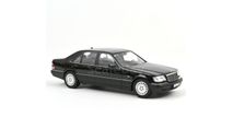 MERCEDES-BENZ S600 (W140) 1997 Obsidian Black Metallic 1/18 NOREV, масштабная модель, scale18