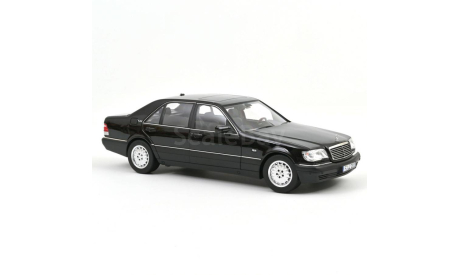 MERCEDES-BENZ S600 (W140) 1997 Obsidian Black Metallic 1/18 NOREV, масштабная модель, scale18