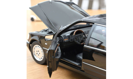 MERCEDES-BENZ S600 (W140) 1997 Obsidian Black Metallic 1/18 NOREV, масштабная модель, scale18