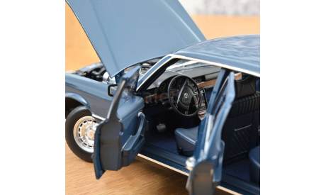 MERCEDES-BENZ 350 SEL (W116) 1979 Hansa Blue 1/18 Norev, масштабная модель, 1:18