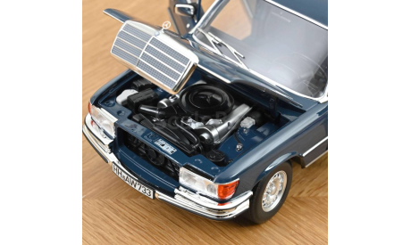 MERCEDES-BENZ 350 SEL (W116) 1979 Hansa Blue 1/18 Norev, масштабная модель, 1:18