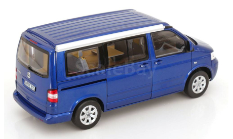 VW T5 California 2005 Ravenna Blue Metallic 1/18 Norev, масштабная модель, Volkswagen, 1:18
