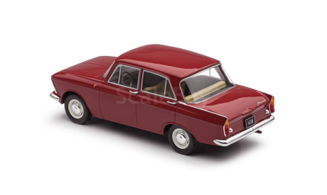 Москвич 408 WhiteBox 1/24 красный, масштабная модель, scale24