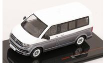 VW T6 Multivan 2017 White/Grey Metallic 1/43 IXO CLC595, масштабная модель, Volkswagen, IXO models, 1:43