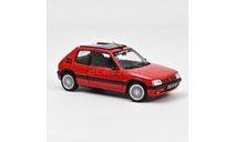 PEUGEOT 205 GTi 1.9 PTS 1991 Vallelunga Red 1/18 Norev, масштабная модель, scale18