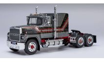 седельный тягач FORD LTL-9000 1978 Dark Grey Metallic/Black/Red IXO 1/43 TR222, масштабная модель, 1:43
