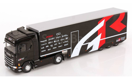 SCANIA S-Series Race Transporter с полуприцепом IXO 1/43 TTR035, масштабная модель, scale43