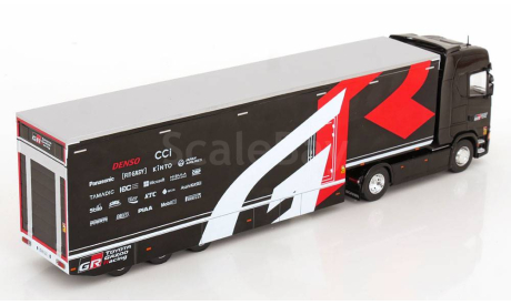 SCANIA S-Series Race Transporter с полуприцепом IXO 1/43 TTR035, масштабная модель, scale43