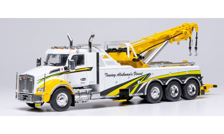 эвакуатор KENWORTH T880 2018 White/Yellow 1/43 IXO, масштабная модель, 1:43