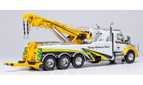 эвакуатор KENWORTH T880 2018 White/Yellow IXO 1/43 TTR037, масштабная модель, scale43
