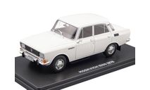 Москвич-2140  1500 Hachette 1976 белый 1/24, масштабная модель, 1:24
