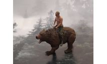 Медведь с наездником, фигурка, scale43