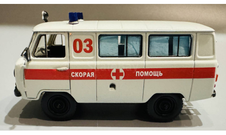 УАЗ 3962 Скорая помощь 90-х, масштабная модель, DeAgostini, 1:43, 1/43