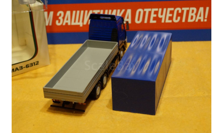 Модель МАЗ 6312 бортовой тент  1/43 АИСТ, масштабная модель, Автоистория (АИСТ), scale43