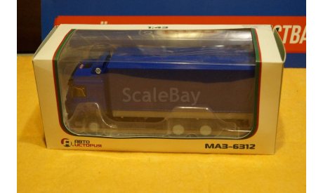 Модель МАЗ 6312 бортовой тент  1/43 АИСТ, масштабная модель, Автоистория (АИСТ), scale43