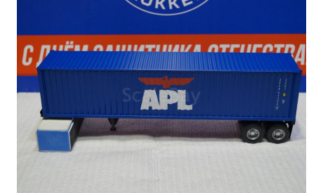 Модель полуприцеп контейнеровоз 40 фут 1/43 IXO-Altay, масштабная модель, scale43, Altaya (Camions d’autrefois)