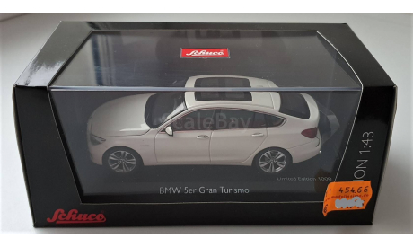 BMW 5er Gran Turismo   F07  GT       редкий цвет Alpinweiss, масштабная модель, scale43, Schuco