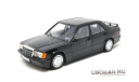 MERCEDES-BENZ 190E 2.3-16 (W201) 1984 Black Metallic, масштабная модель, Norev, scale18
