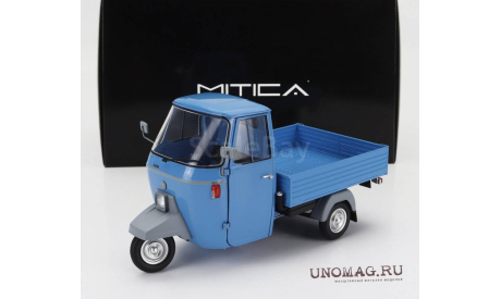 1:18 PIAGGIO Ape P501 Open (1979) - Con Vetrina - With Showcase,Blue, масштабная модель мотоцикла, Mitica, scale18