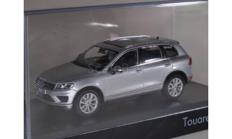 VOLKSWAGEN Touareg 7P (2015), Серебряный металлик, масштабная модель, Herpa, scale43