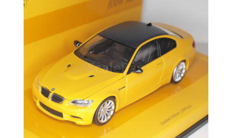 BMW M3 (E92) ’Linea Giallo’, (2008) yellow, масштабная модель, Minichamps, scale43