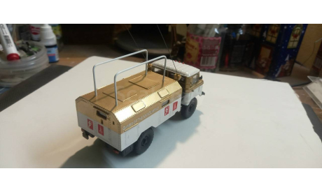 Газ 66 олимпийский, масштабная модель, МАЛ, scale43