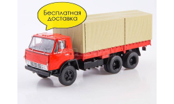 Масштабная модель КАМАЗ-Э5320 бортовой с тентом