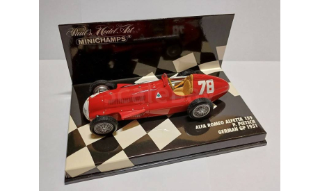 Alfa Romeo Alfetta 159 №78 German GP (Paul Pietsch), масштабная модель, Minichamps, scale43