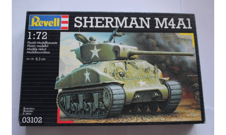 Sherman M4A1, сборные модели бронетехники, танков, бтт, 1:72, 1/72, Revell